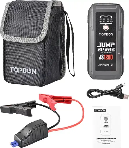 [JS1200] Démarreur TOPDON 1200A Voiture portable 12V Batterie Booster